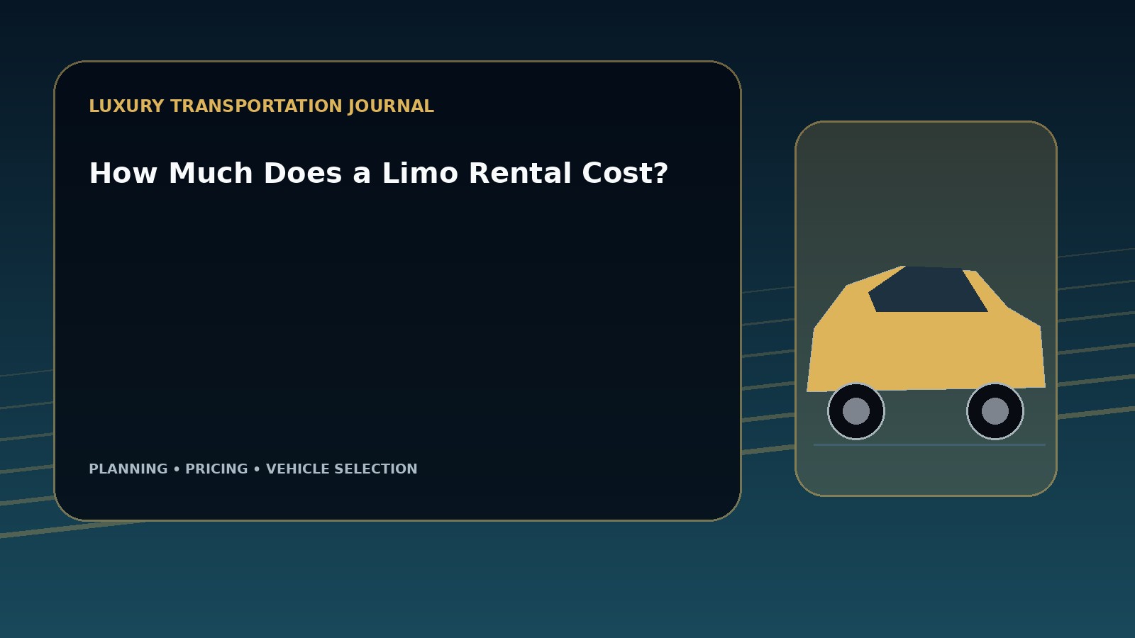 How Much Does a Limo Rental Cost?