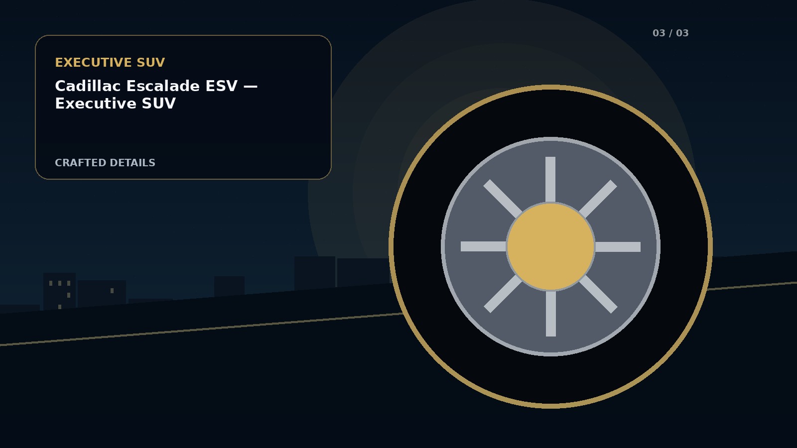 Cadillac Escalade ESV — Executive SUV detail