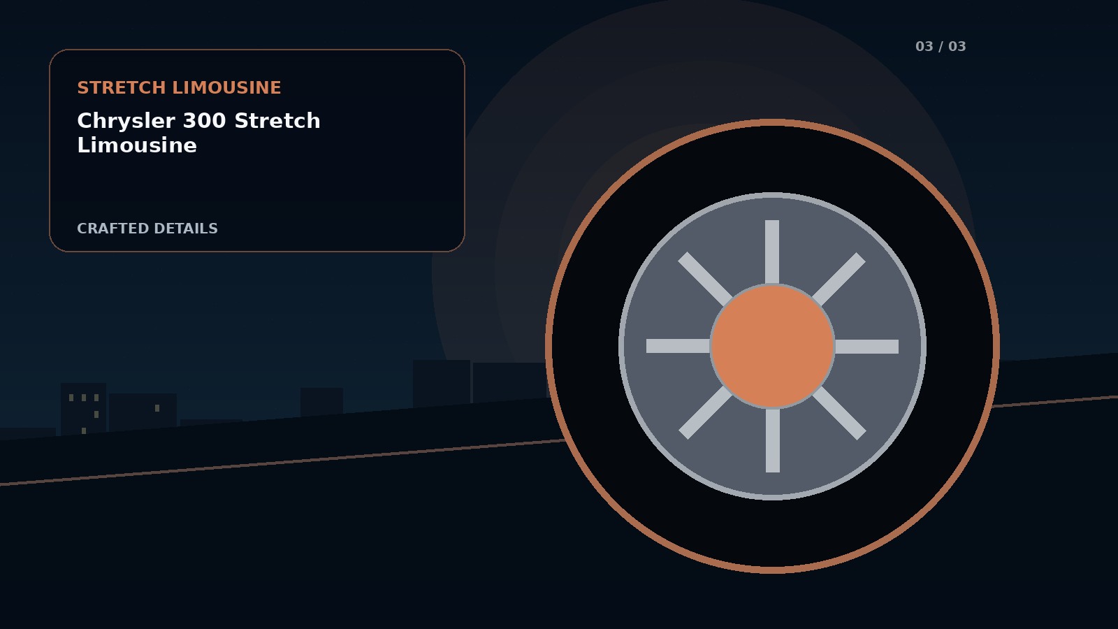 Chrysler 300 Stretch Limousine detail