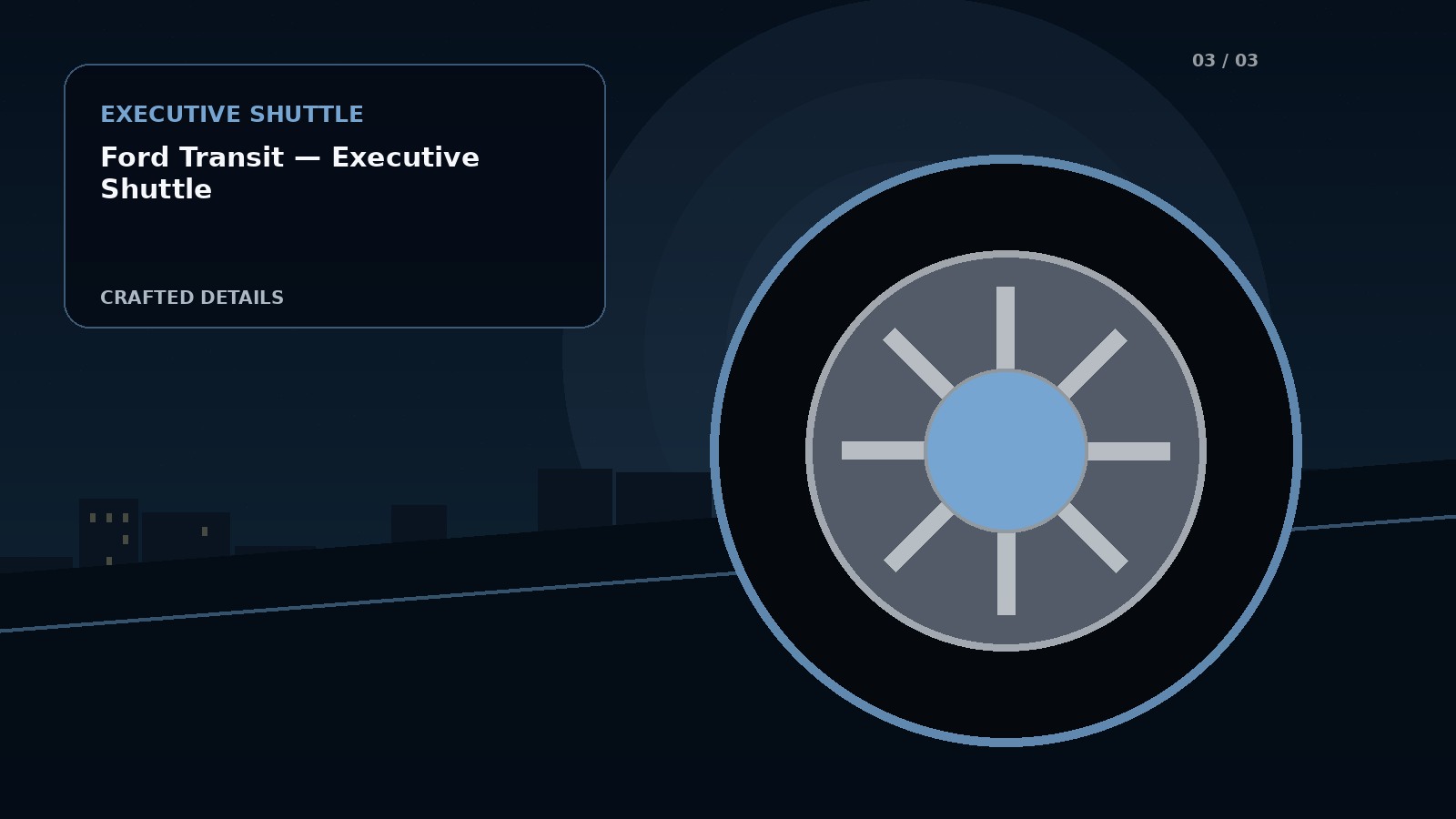 Ford Transit — Executive Shuttle detail