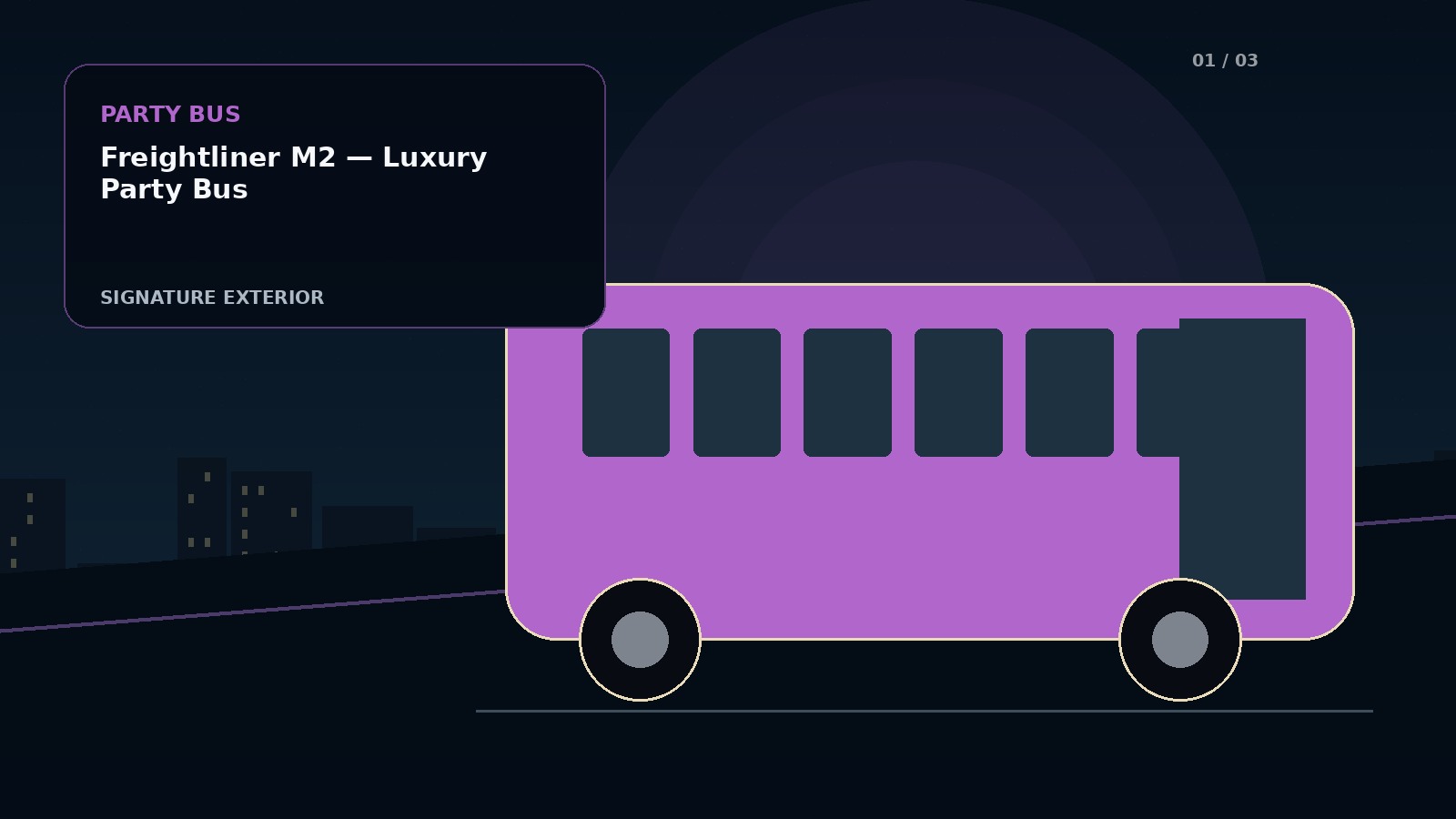 Freightliner M2 — Luxury Party Bus