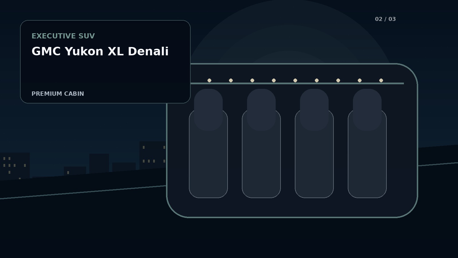 GMC Yukon XL Denali premium cabin