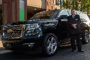 Black luxury SUV for executive transportation