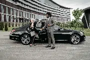 Premium black car passenger experience