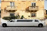 Wedding limousine prepared for an elegant arrival