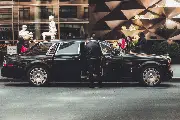 White Rolls-Royce wedding vehicle